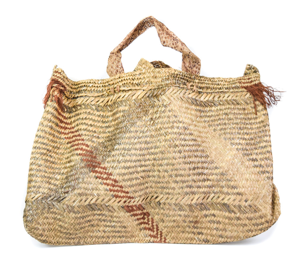 Basket bag, Kaup, Murik Lakes region, lower Sepik River region, 18” x 24”